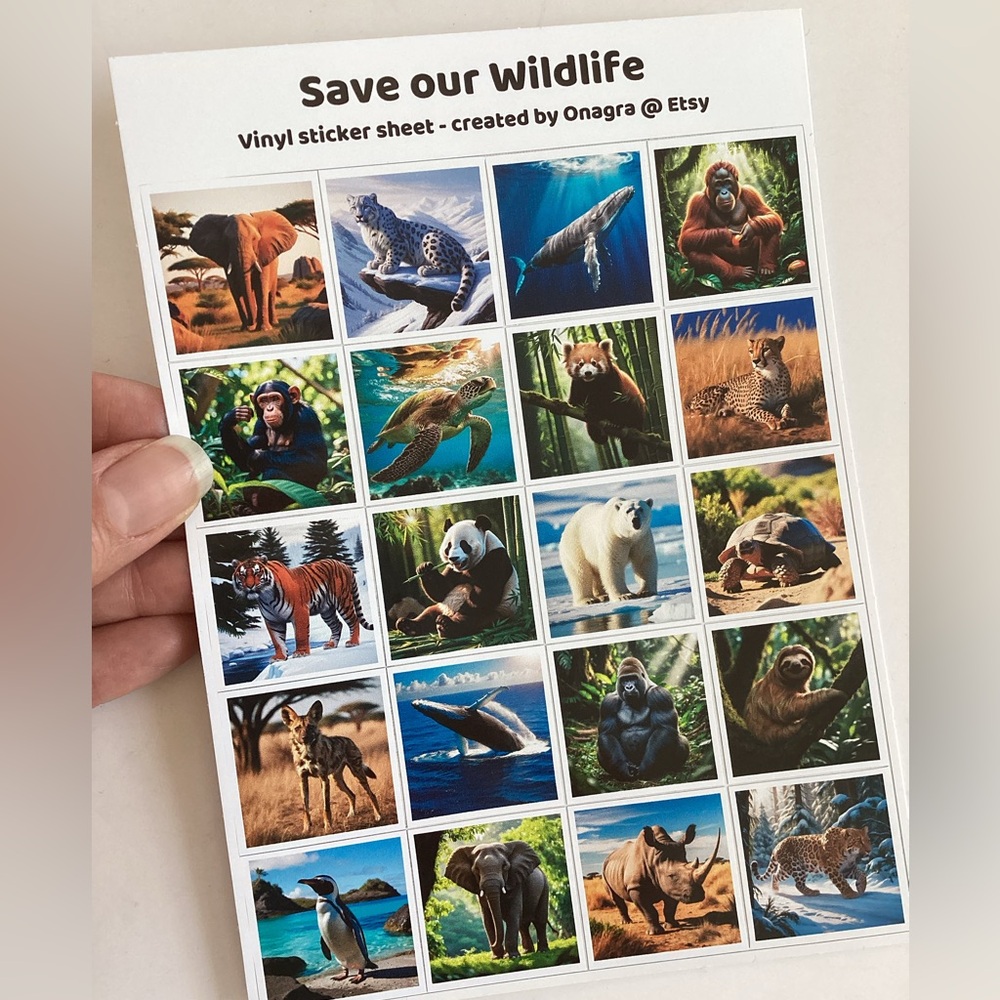 🛍️5/💲20🛍️ Stickers! Wildlife animal stickers